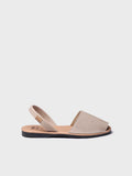 Sandalia de hombre con tiras cruzadas en color taupe | GRAU-P