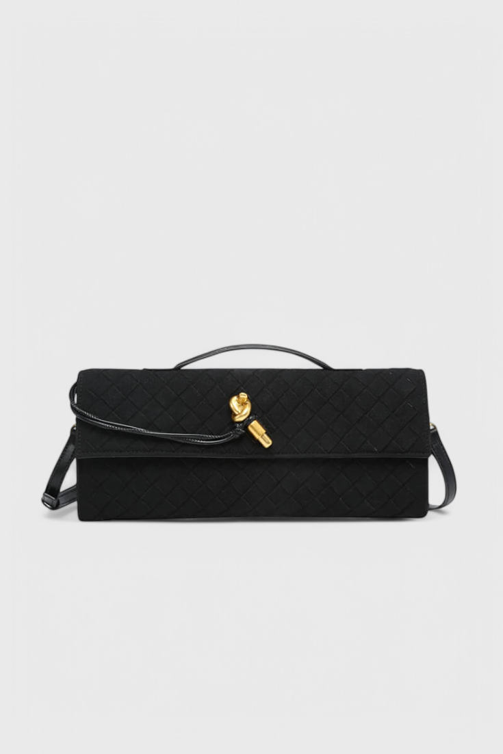 Lucía Bolso de Hombro Clásico de Ante