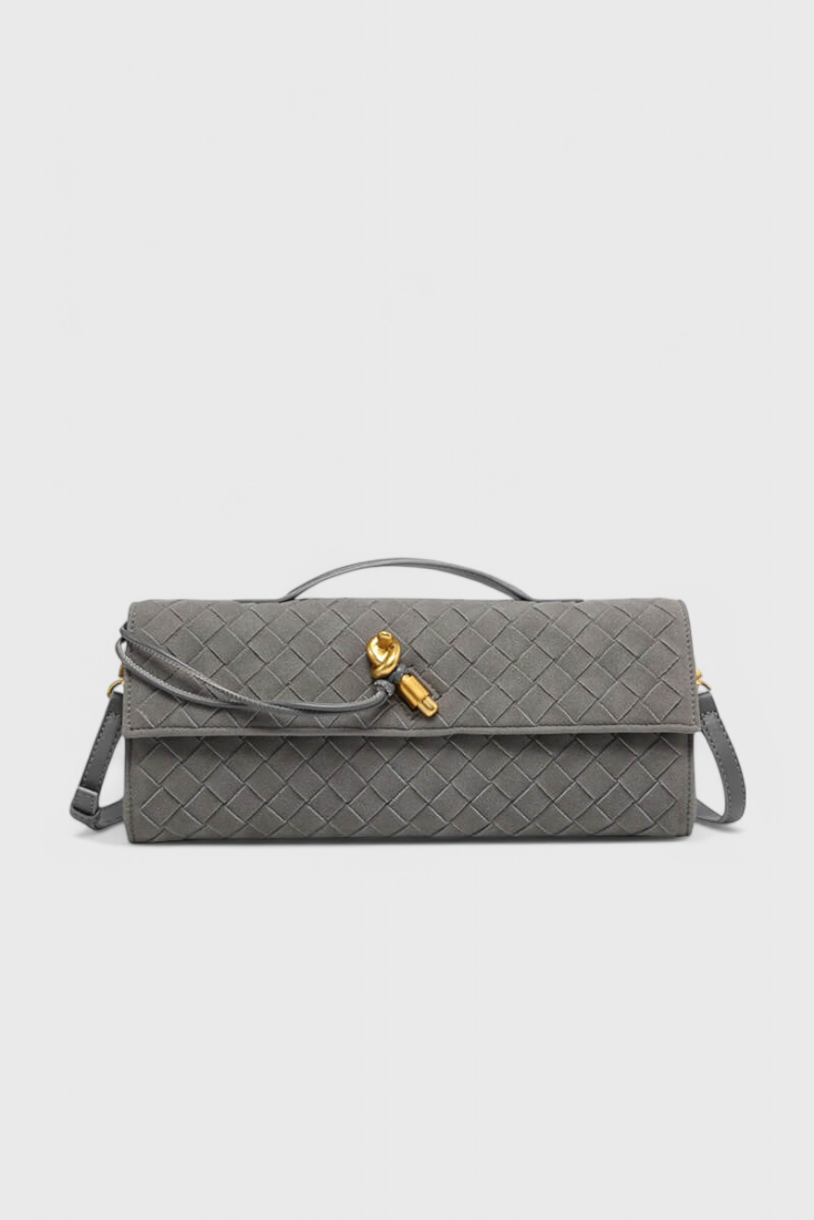 Lucía Bolso de Hombro Clásico de Ante