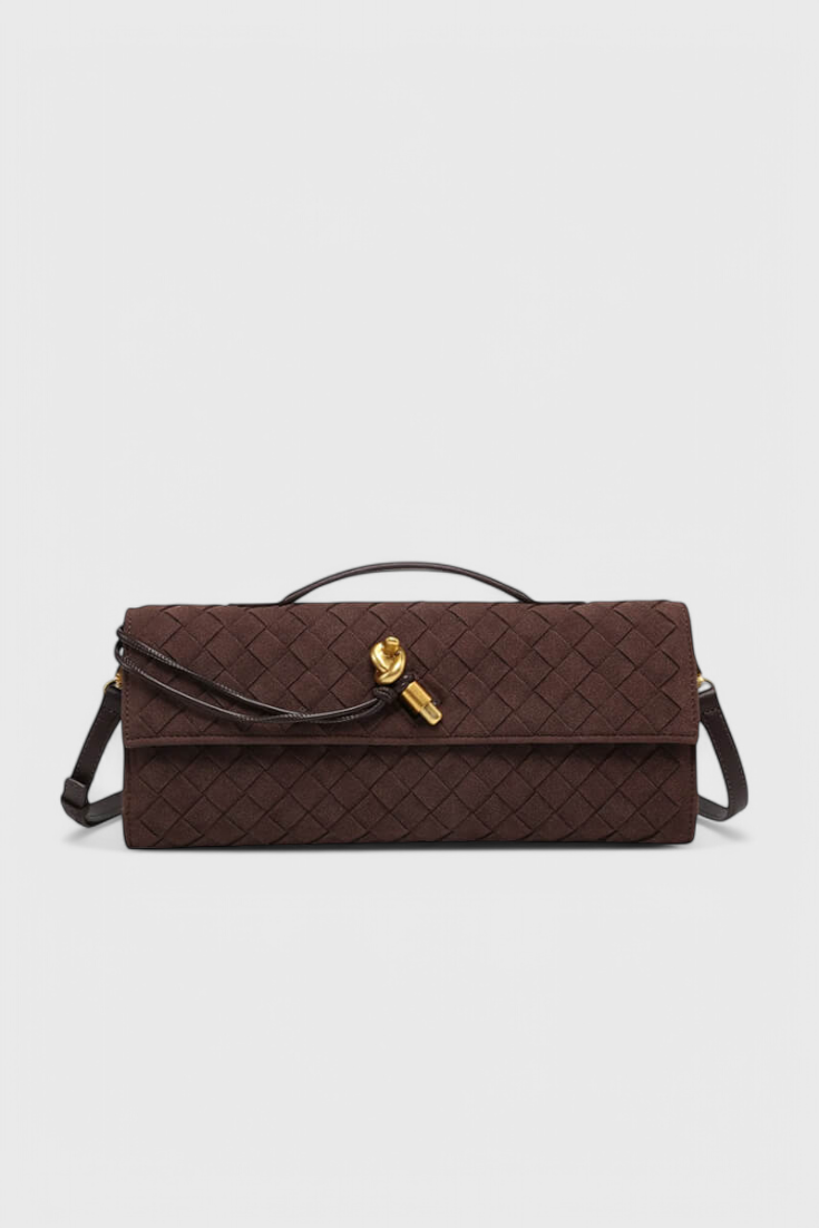 Lucía Bolso de Hombro Clásico de Ante