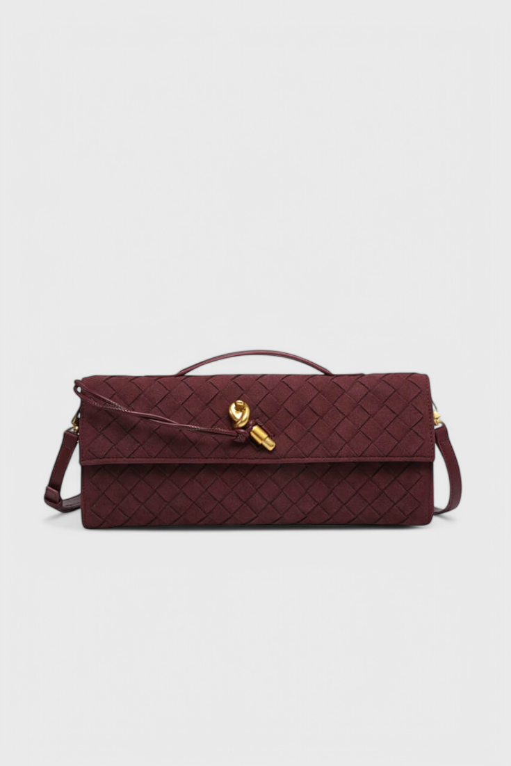 Lucía Bolso de Hombro Clásico de Ante