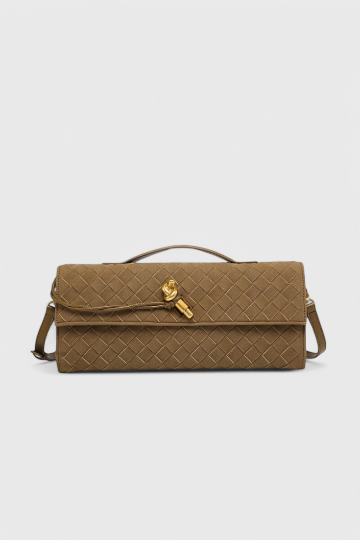 Lucía Bolso de Hombro Clásico de Ante