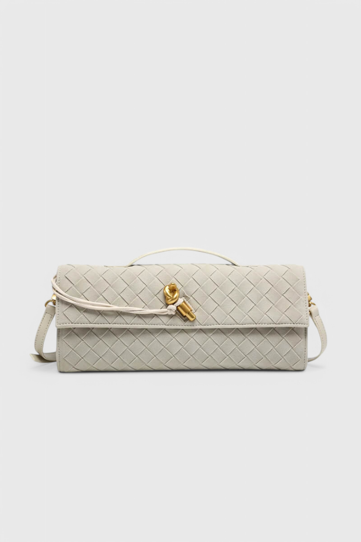 Lucía Bolso de Hombro Clásico de Ante