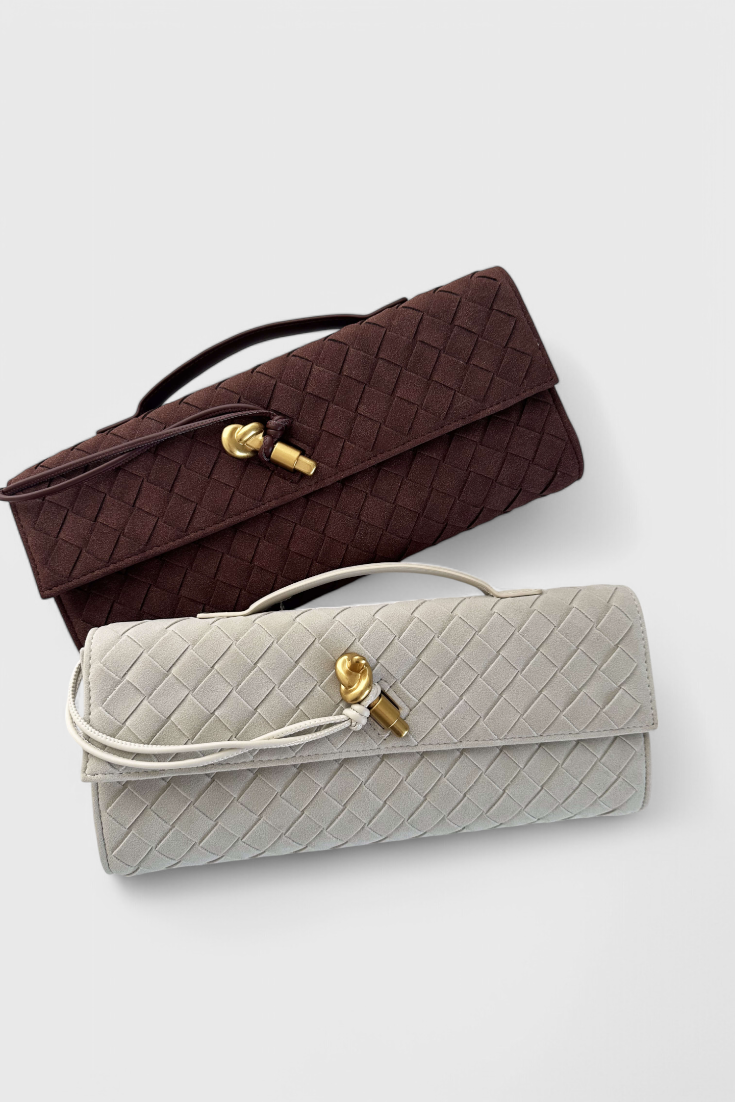 Lucía Bolso de Hombro Clásico de Ante