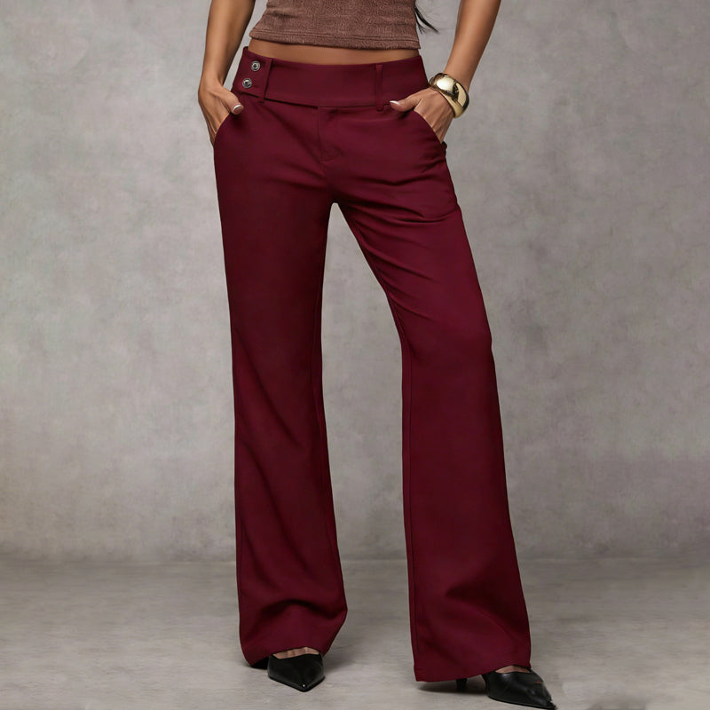 Maica ™ | Pantalón de Vestir Acampanado